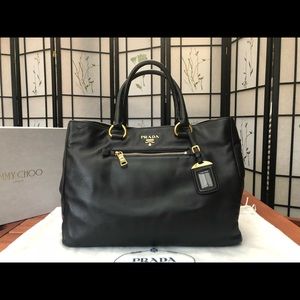 Prada Soft Calfskin Leather Tote Bag BN2103